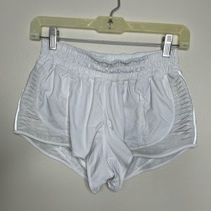 LuLuLemon White High Rise Shorts - size 6